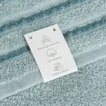 Ręcznik KRISTI z żakardową bordiurą w pasy - 30 x 50 cm - miętowy 6