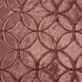 Narzuta o strukturze futra z wytłaczanym geometrycznym wzorem - 170 x 210 cm - bordowy 4
