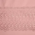 EUROFIRANY PREMIUM Pościel z satyny bawełnianej zdobiona elegancką koronką - 160 x 200 cm - pudrowy 2