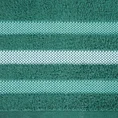 EUROFIRANY CLASSIC Ręcznik bawełniany GRACJA z ozdobną bordiurą w pasy - 30 x 50 cm - ciemnozielony 2