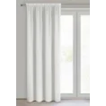 Firana ROSSI z tkaniny szyfonowej zdobiona delikatnymi prążkami - 135 x 270 cm - biały 2