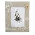 Ramka na zdjęcia RISA z baletnicą, drewno naturalne - 20 x 25 x 1 cm - beżowy 1