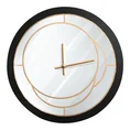 Dekoracyjny zegar ścienny w nowoczesnym minimalistycznym stylu - 60 x 5 x 60 cm - stalowy 1