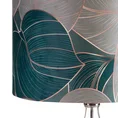 LIMITED COLLECTION Lampa stołowa SALVIA na szklanej podstawie z efektem ombre z welwetowym abażurem ŚWIEŻOŚĆ SZAŁWII - ∅ 40 x 69 cm - szałwiowy 4