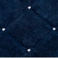 Miękki bawełniany dywanik CHIC zdobiony geometrycznym wzorem z kryształkami - 60 x 90 cm - granatowy 3