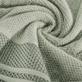 Ręcznik bawełniany SUZANA o ryżowej strukturze z żakardową bordiurą - 70 x 140 cm - miętowy 5