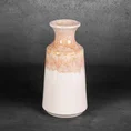 Wazon ceramiczny RUBEN dwukolorowy z efektem ombre - ∅ 16 x 31 cm - kremowy 1