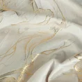 Zasłona MELODY z miękkiego welwetu ze złocistym nadrukiem z efektem 3D - 140 x 250 cm - kremowy 8