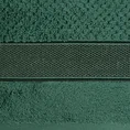 EUROFIRANY PREMIUM Ręcznik MILAN z puszystej bawełny frotte o ryżowej strukturze z błyszczącą bordiurą -  - stalowy 2