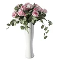 RÓŻA kwiat sztuczny dekoracyjny - 45 cm - jasnoróżowy 2
