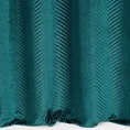 Zasłona LUSSI z lśniącego welwetu z żakardowym wzorem - 140 x 250 cm - ciemnoturkusowy 3
