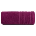 Ręcznik z welurową bordiurą przetykaną błyszczącą nicią - 30 x 50 cm - amarantowy 3