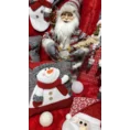 Poszewka świąteczna MERY z aplikacją z trójwymiarowym bałwankiem - 40 x 40 cm - szary 3