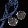 Dekoracyjny sznur do upięć z kryształkami glamour - dł. 45 cm - granatowy 3