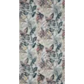 Zasłona LILIA w stylu eko z malarskim nadrukiem barwnych liści - 140 x 270 cm - biały 9