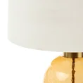 LIMITED COLLECTION Lampa stołowa LUNA 5 z podstawą łączącą szkło i metal oraz welwetowym abażurem BLASK BIELI - ∅ 40 x 69 cm - biały 8