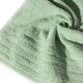 Ręcznik z bordiurą w paseczki podkreślone błyszczącą nicią - 50 x 90 cm - miętowy 5