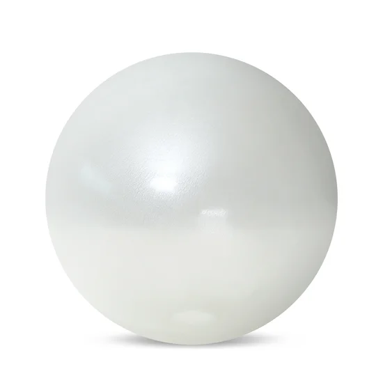 Figurka kula GABI ręcznie wykonana ze szkła artystycznego z perłową poświatą - ∅ 14 x 14 cm - biały