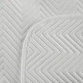 EUROFIRANY PREMIUM Narzuta LEN z tkaniny o strukturze lnu pikowana w wzór jodełki - 200 x 220 cm - biały 4