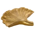Liść - patera ceramiczna złota - 46 x 43 x 9 cm - złoty 1