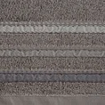 Ręcznik IRENE z puszystej bawełny podkreślony paseczkami - 30 x 50 cm - grafitowy 2