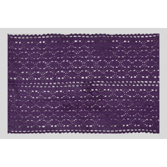 Dekoracyjna podkładka PRIMA z bawełny z ażurowym wzorem - 30 x 45 cm - fioletowy