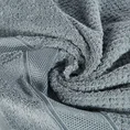 EUROFIRANY PREMIUM puszysty ręcznik z bordiurą przetykaną błyszczącą nicią lureksową - 50 x 90 cm - stalowy 5