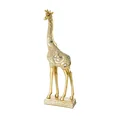 Żyrafa figurka złoto-srebrna bogato zdobiona, styl orientalny - 13 x 7 x 36 cm - złoty 1