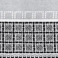 Firana z matowej etaminy zdobiona haftem i pasem gipiury - 300 x 150 cm - biały 8
