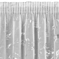 Dekoracja okienna  ALINA z etaminy zdobiona błyszczącym marmurkowym wzorem - 140 x 270 cm - biały 6