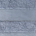 Ręcznik z żakardową bordiurą zdobioną kropkami ze srebrną nitką - 70 x 140 cm - niebieski 2