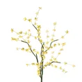 FORSYCJA gałązka ozdobna z kwiatami, kwiat sztuczny dekoracyjny - dł.90cm dł.kwiat 50cm - żółty 1