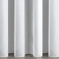 Tkanina firanowa mleczny woal o półprzezroczystej strukturze zakończona szwem obciążającym - 320 cm - biały 3
