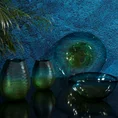 Wazon LAILA ze szkła artystycznego dwukolorowy - 16 x 16 x 19 cm - turkusowy 3