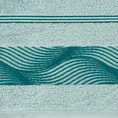 EUROFIRANY CLASSIC Ręcznik SYLWIA 2 z żakardową bordiurą z falującym wzorem - 50 x 90 cm - miętowy 2