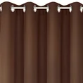 Zasłona gotowa RITA z gładkiej tkaniny - 140 x 250 cm - brązowy 4
