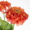 CYNIA WYTWORNA kwiat sztuczny dekoracyjny z płatkami z jedwabistej tkaniny - ∅ 11 x 52 cm - pomarańczowy 2