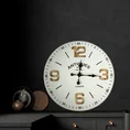 Dekoracyjny zegar ścienny w stylu retro - 45 x 6 x 45 cm - biały 5