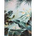Obraz JUNGLE ręcznie malowany na płótnie - 60 x 80 cm - zielony 1
