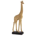 Figurka dekoracyjna ELDO o drobnym strukturalnym wzorze - 13 x 6 x 34 cm - złoty 2