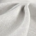 Obrus BIANCA 2 z tkaniny przypominającej płótno przeplatanej srebrną nicią z podwójną listwą na brzegach - 145 x 300 cm - biały 8