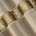 Zasłona BUENO z welwetu zdobiona pasem połyskliwych  złotych cekinów - 140 x 250 cm - beżowy 7