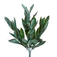 DROBNE LIŚCIE bukiet, kwiat sztuczny dekoracyjny - dł. 33 cm dł. z listeczkami 20 cm - zielony 1