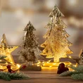 Figurka świąteczna CHOINKA z efektem kory - 12 x 5 x 21 cm - brązowy 2