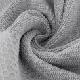 Ręcznik ANELA z ozdobną bordiurą przetykaną błyszczącą nicią - 50 x 90 cm - popielaty 5