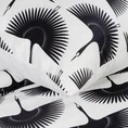 NOVA PRINT GIFT Komplet pościeli MAJA z wysokogatunkowej satyny bawełnianej z motywem ptaków w kartonowym opakowaniu na prezent - 160 x 200 cm - biały 6