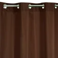 Zasłona gotowa RITA z gładkiej tkaniny - 140 x 250 cm - brązowy 4