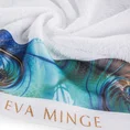 EWA MINGE Ręcznik ANGELA z bordiurą zdobioną designerskim nadrukiem - 50 x 90 cm - biały 5