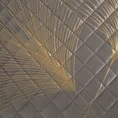 EUROFIRANY PREMIUM Narzuta GINKO z welwetu pikowana metodą hot press z nadrukiem liści miłorzębu - 170 x 210 cm - srebrny 6