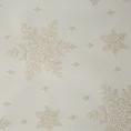 Bieżnik świąteczny FLASH z żakardowej tkaniny z motywem śnieżynek przetykany złotą nicią - 40 x 140 cm - złoty 4